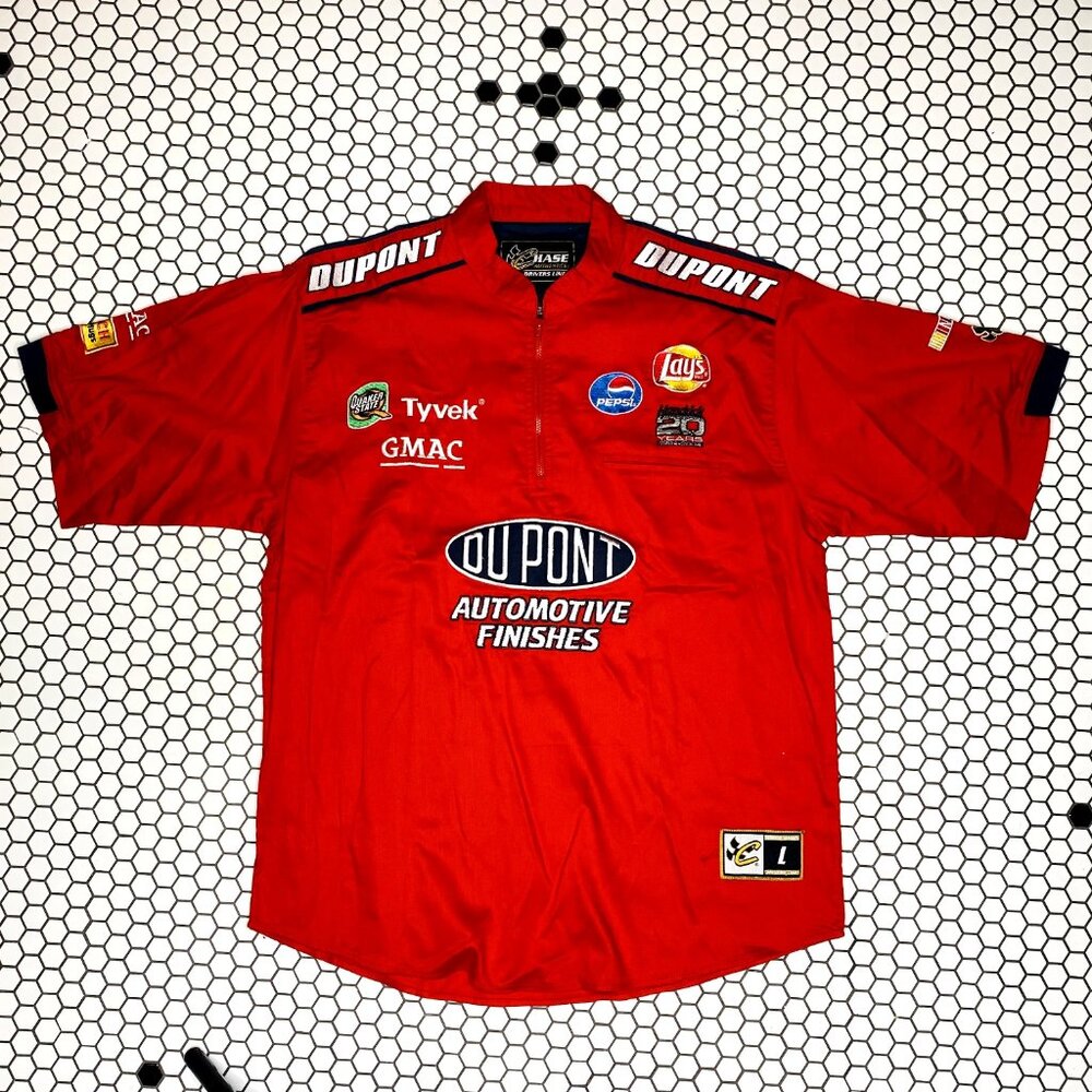 Chase Authentics Drivers Line #24 JEFF GORDON Dupont NASCAR Pit Crew Shirt L